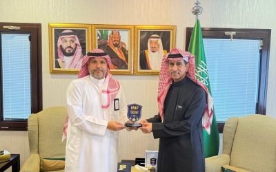 The Saudi Embassy in Tunisia receives the President of the International MiniFootball Federation.