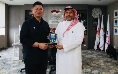 The President of the Indonesian Olympic Committee bids farewell to Dr. Al-Dosari with a luncheon before his departure from Jakarta.